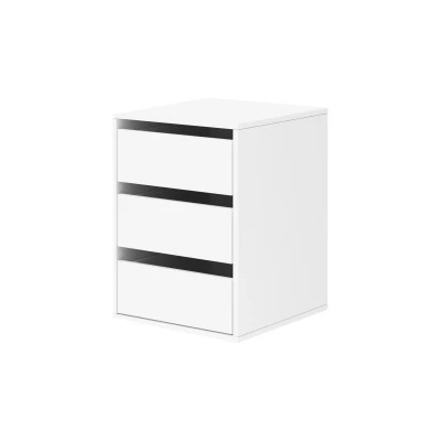 3er-Set Schubladen für Kleiderschrank 203 und 250 cm SIMEN - weiß