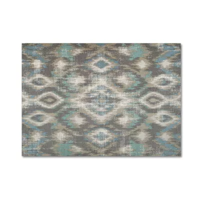 Teppich 160x230 cm ZULU - grau / beige / türkis