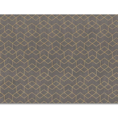 Rechteckiger Stückteppich 160x230 cm SAWA - grau/gold