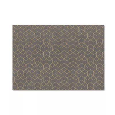 Rechteckiger Stückteppich 160x230 cm SAWA - grau/gold