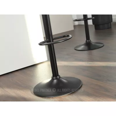 Verstellbarer Barhocker ALIKI - Walnuss / Schwarz 1