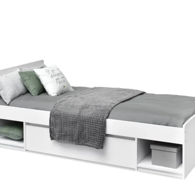 Einzelbett 90x195 cm ARLEN - weiß