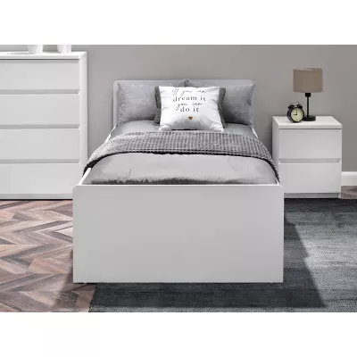 Einzelbett 90x195 cm ARLEN - weiß