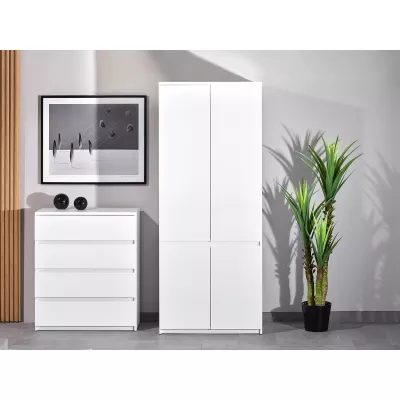 Kleiderschrank 80 cm ARLEN - weiß