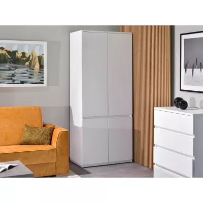 Kleiderschrank 80 cm ARLEN - weiß