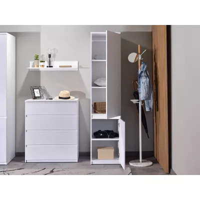 Schmaler Kleiderschrank 45 cm ARLEN - weiß