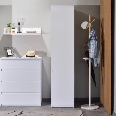 Schmaler Kleiderschrank 45 cm ARLEN - weiß