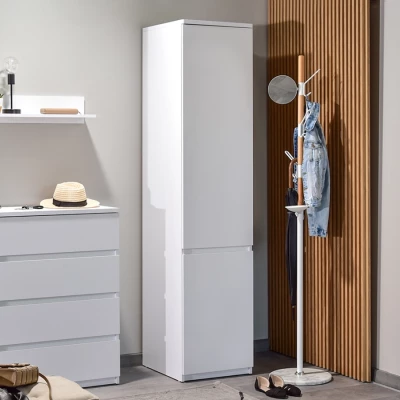 Schmaler Kleiderschrank 45 cm ARLEN - weiß