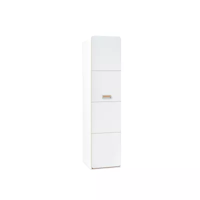 Schmaler Kleiderschrank 45 cm JOHELY - weiß/eiche