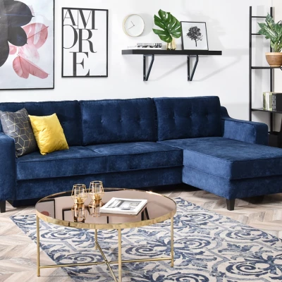 Sofagarnitur IDANIA – Dunkelblau