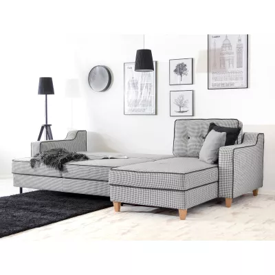 Sofagarnitur IDANIA – schwarz/weiß