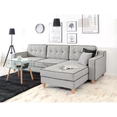 Sofagarnitur IDANIA – schwarz/weiß
