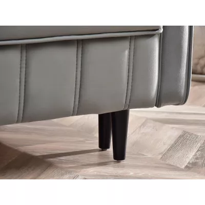 Ecksofa KARELY - grau / schwarz