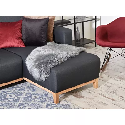 Ecksofa DALENA – Graphit/Eiche