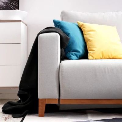 Ecksofa DALENA - grau/eiche
