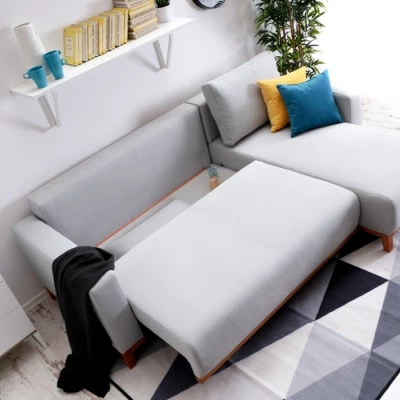 Ecksofa DALENA - grau/eiche