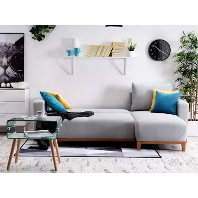 Ecksofa DALENA - grau/eiche