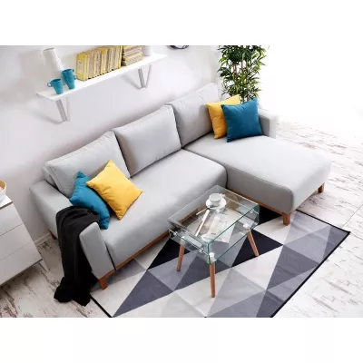 Ecksofa DALENA - grau/eiche