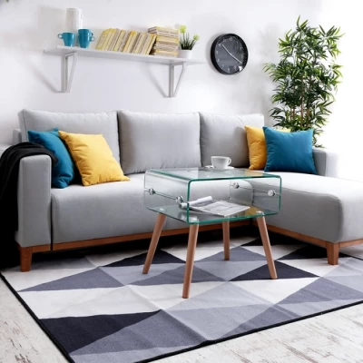 Ecksofa DALENA - grau/eiche