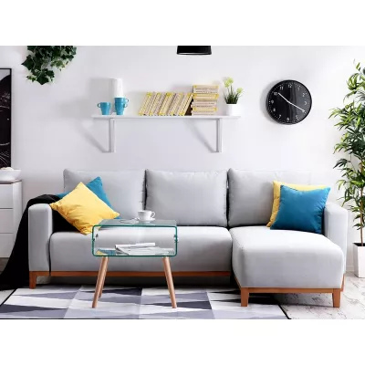 Ecksofa DALENA - grau/eiche