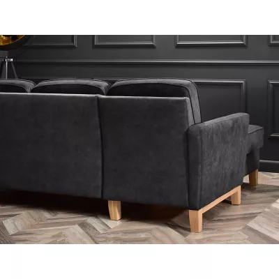 NOHEMA Schlafsofa – Graphit/Eiche