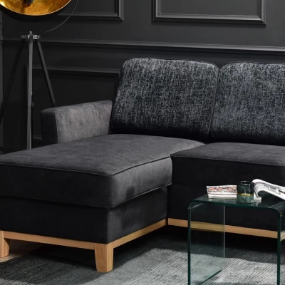 NOHEMA Schlafsofa – Graphit/Eiche
