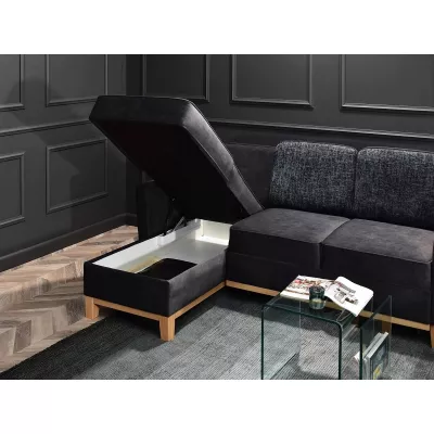 NOHEMA Schlafsofa – Graphit/Eiche