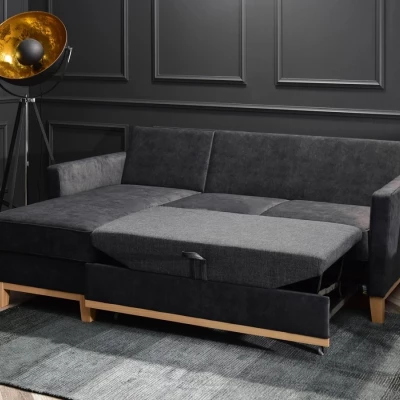 NOHEMA Schlafsofa – Graphit/Eiche