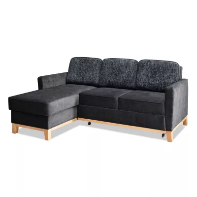 NOHEMA Schlafsofa – Graphit/Eiche