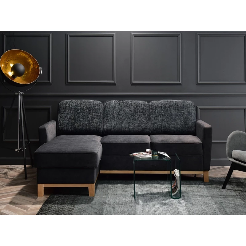 NOHEMA Schlafsofa – Graphit/Eiche