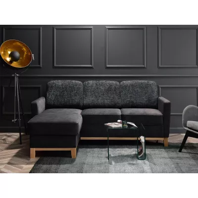 NOHEMA Schlafsofa – Graphit/Eiche