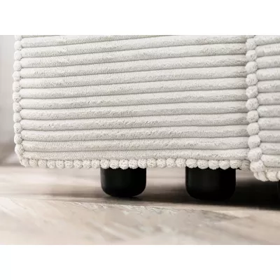 ODELIN Sofagarnitur mit Stauraum – Creme/Schwarz
