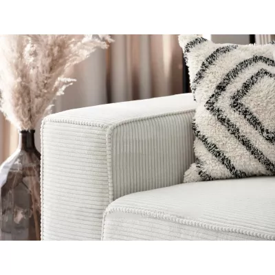 ODELIN Sofagarnitur mit Stauraum – Creme/Schwarz
