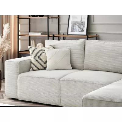 ODELIN Sofagarnitur mit Stauraum – Creme/Schwarz