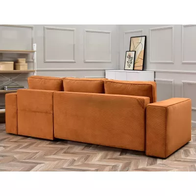 Sofagarnitur ODELIN – orange/schwarz