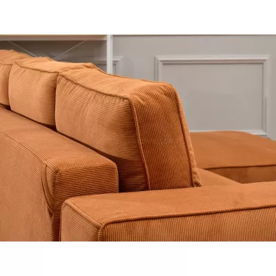 Sofagarnitur ODELIN – orange/schwarz