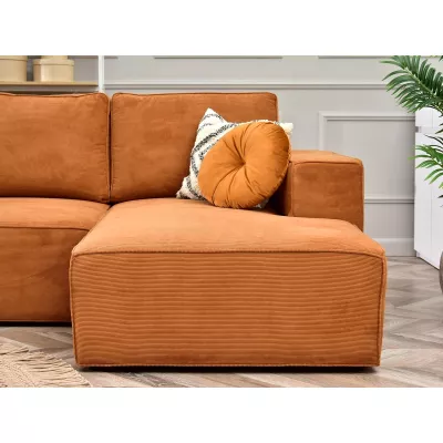 Sofagarnitur ODELIN – orange/schwarz