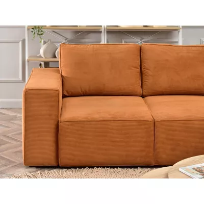 Sofagarnitur ODELIN – orange/schwarz