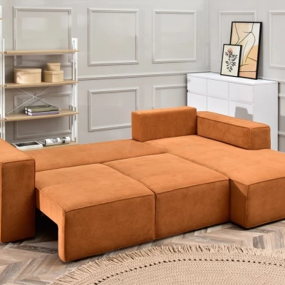 Sofagarnitur ODELIN – orange/schwarz