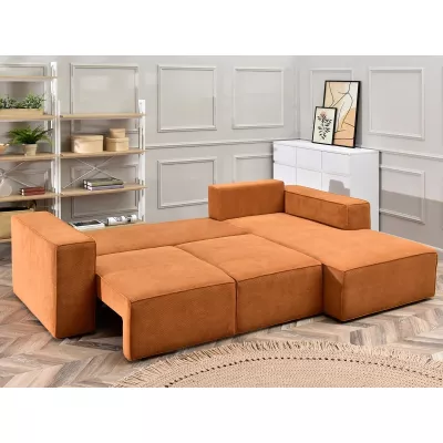 Sofagarnitur ODELIN – orange/schwarz
