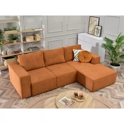 Sofagarnitur ODELIN – orange/schwarz