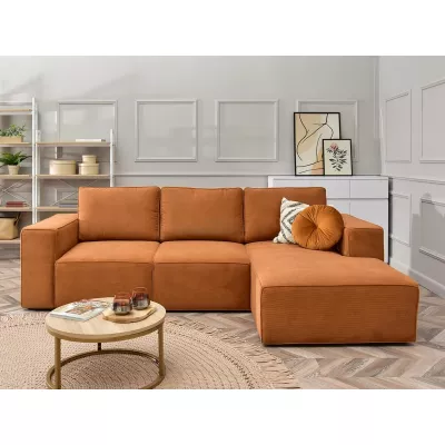 Sofagarnitur ODELIN – orange/schwarz