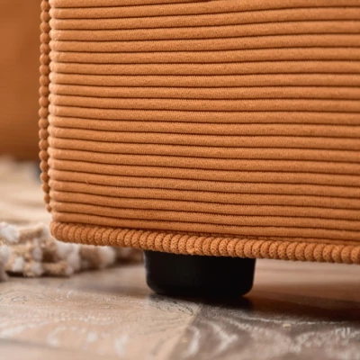 Sofagarnitur ODELIN – orange/schwarz