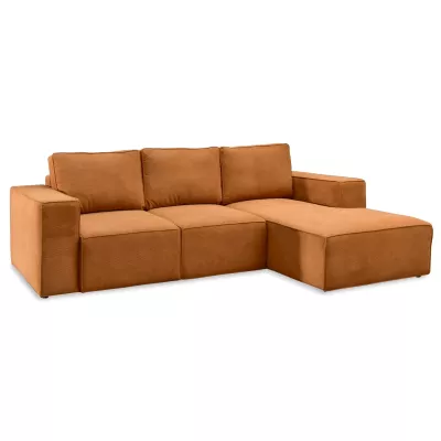 Sofagarnitur ODELIN – orange/schwarz