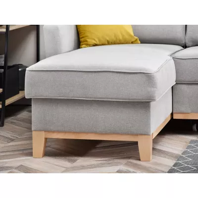 NOHEMA Schlafsofa - hellgrau / Buche