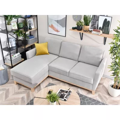 NOHEMA Schlafsofa - hellgrau / Buche