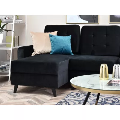 IRSA Ecksofa mit Stauraum – schwarz
