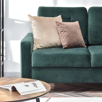 IRSA Ecksofa mit Stauraum - grün/schwarz