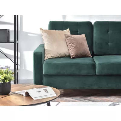 IRSA Ecksofa mit Stauraum - grün/schwarz
