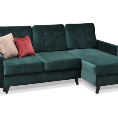 IRSA Ecksofa mit Stauraum - grün/schwarz